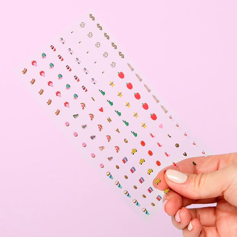 omY New York Nail Art Stickers - 120 Stickers, Waterproof, Durable, Fun, Creative Designs | Strong Enough to Last Through Hand Washing - Easy to Apply, Safe, Non-Toxic | Age 6 and Up - Image 2